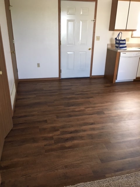 Dining room with outside access and laundry hookups to the left. - 3104 Ross Ct Unit 3104 Ross Court #1