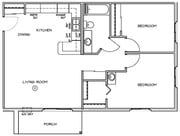 2BR/1BA