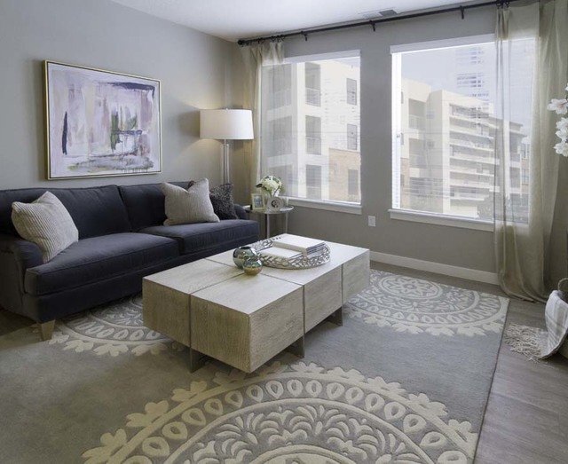 Gorgeous Living Room with Oversized Windows
