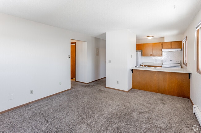 2BR, 1BA - 680SF - Sala de estar - Willow Apartments