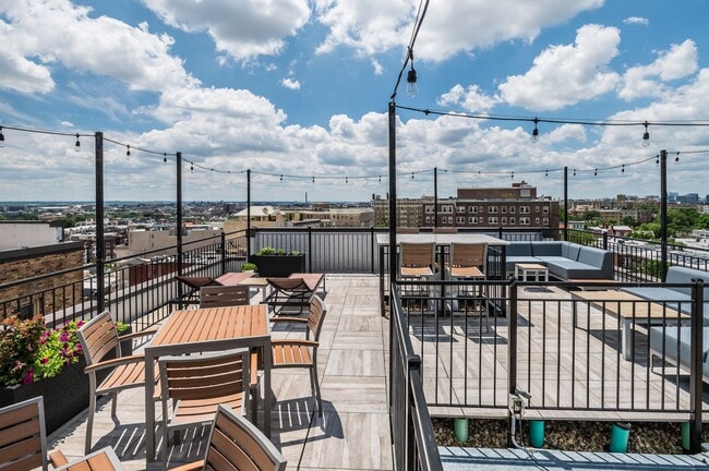 Rooftop deck with grills