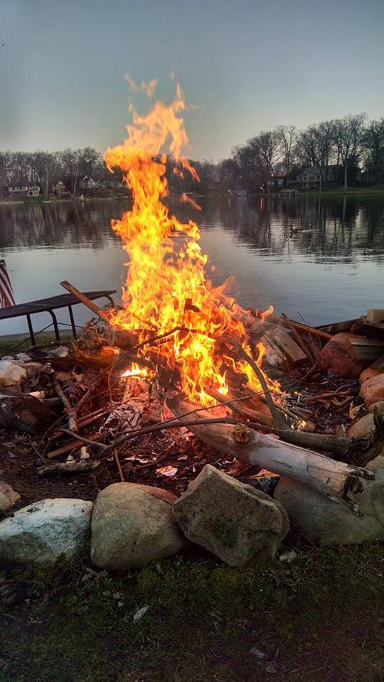 Back Yard Fire Pit - 4335 Ormond Dr Unit 1