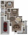 Acai_2Bed_2Bath_1157 Sq Ft