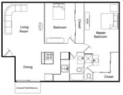 1BR/2BA