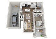 Floor Plan 1C | Seasons at River View | Apartments in Pleasant Prairie, WI