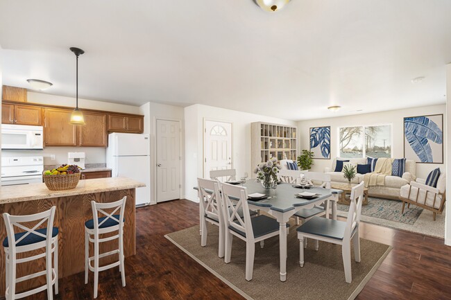 Living & Dining Area at Pine Tree Park - Pine Tree Park Apartments