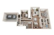 2 Bedroom / 2 Bath - 1st Floor with Attached Garage