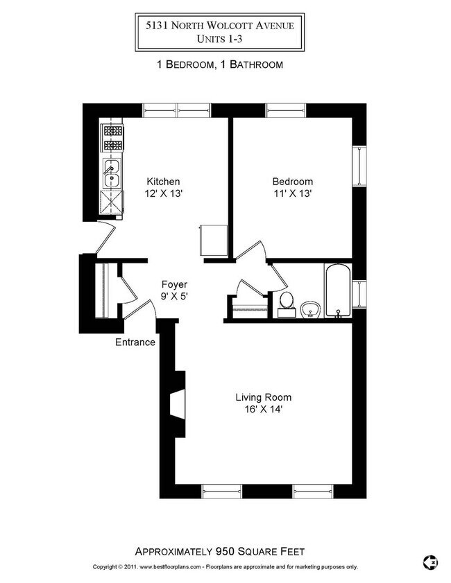 Building Photo - 5131 N Wolcott Ave Unit 1 Rental