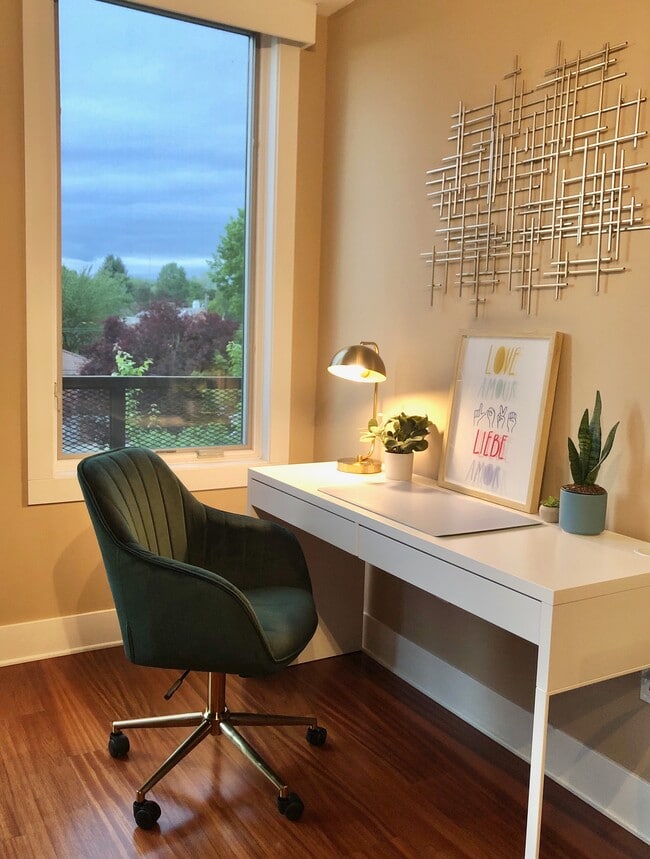 New Workspace! We've moved things around and made the perfect work-from-home space for you!