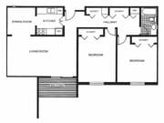 2BR/1BA