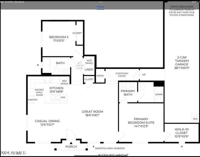 Floor plan - 2121 W Sonoran Desert Dr Unit Mimi