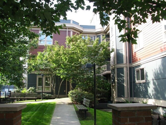 exuberante vegetación - Mercer Court Apartments