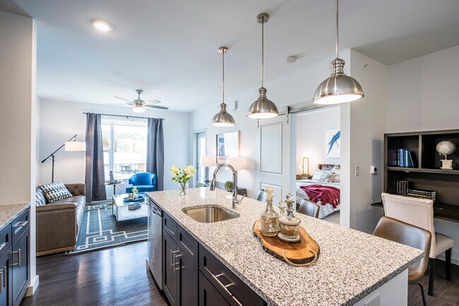 Kitchen with Granite Countertops