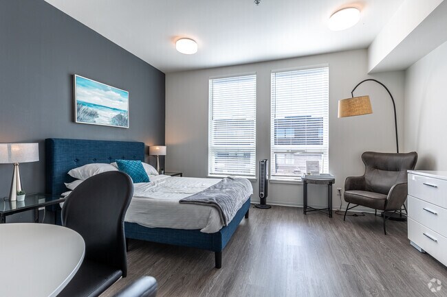 0BR, 1BA - 317SF -Lving Aera
