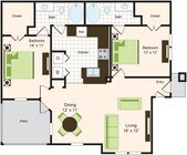 D1 | 2x2 | 1097 sq ft