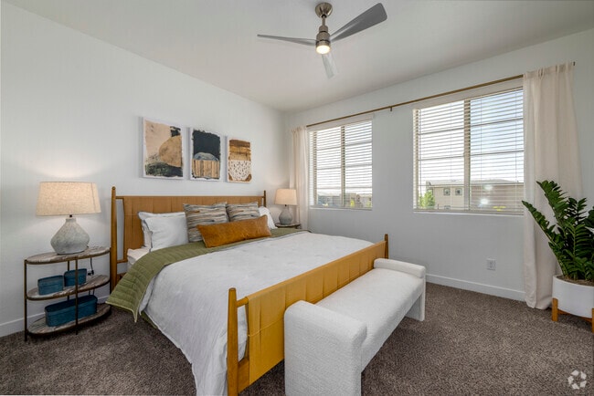 2BR, 2.5BA - 1,351SF - Primary Bedroom