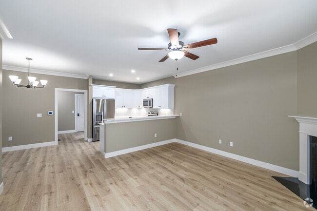 The Saranac 2BR, 2.5BA - 1,844SF - Living Room - Fieldstone Ridge