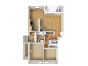 Spruce - Expanded 2/2 - First, Second, Third Floors - 1,048 SF
