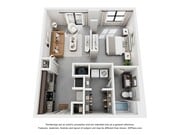 The Adler Floor Plan | 1 Bedroom 1 Bath | 778 sq ft | Cottonwood Westside Apartments in Atlanta