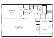 1BR/1BA