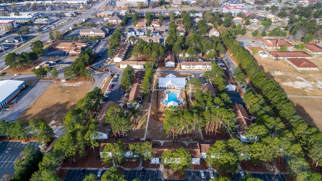 Aerial view of property