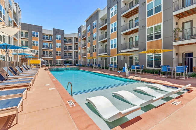 The Mezz, Centennial, CO, Pool - The Mezz at Fiddlers Green Apartments