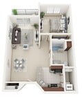 Floor Plan A | Riverwood Apartments | Apartments in Kenosha, WI