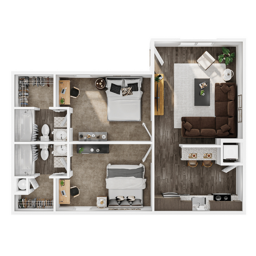 2 BR Lodge (new) - 2BR/2BA - Lodge