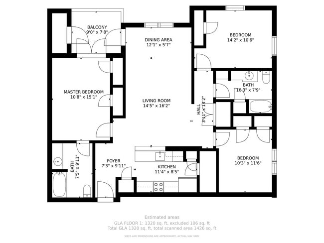 Photo - Beautiful Three Bedroom Apartment in Fort Walton Beach!