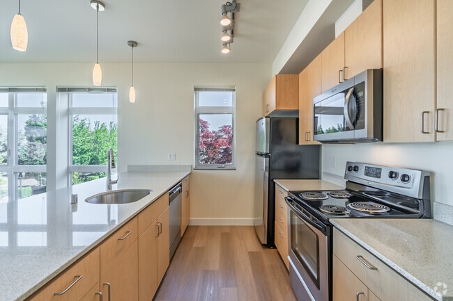 2BR, 2BA - 903SF - Kitchen - Library Place