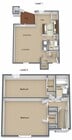 2BR, 1.5BA - 956 SF (Townhome)