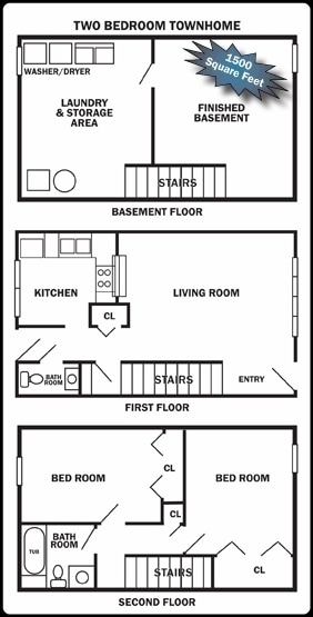 Photo - 2, and 3 Bedroom Townhomes and, 1 Bedroom Apartments Unit 2620