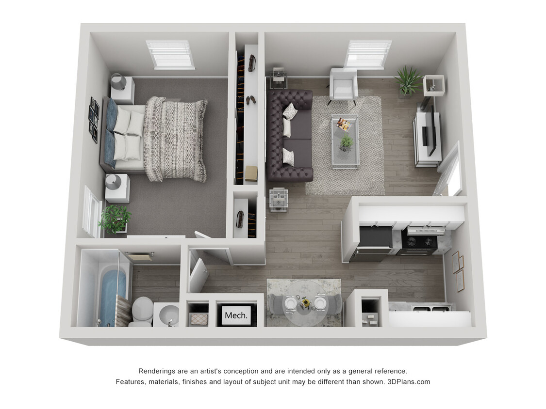 Floor Plan - Furnished Begonia Upgrade- Call for Avail