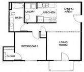 1BR/1BA