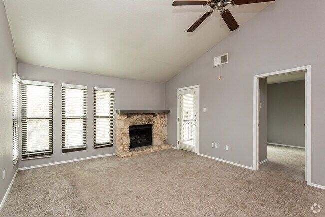 2BR, 1BA - 986SF "Pecos" Living Room - Salado Crossing
