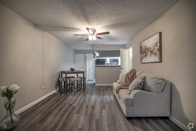 1BR, 1BA - 830SF - Living Room and Dining Room - Avery Place