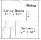 1BR/1BA