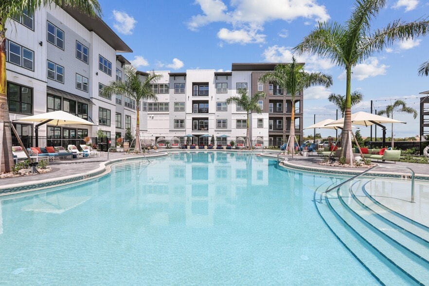 Resort-Style Pool with Sun Shelf