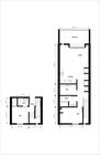 plano de planta de 2 habitaciones