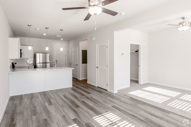 Studio - 634SF - Living Room/Kitchen - Crest at Stones Branch