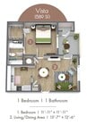 Vista - 589 sf