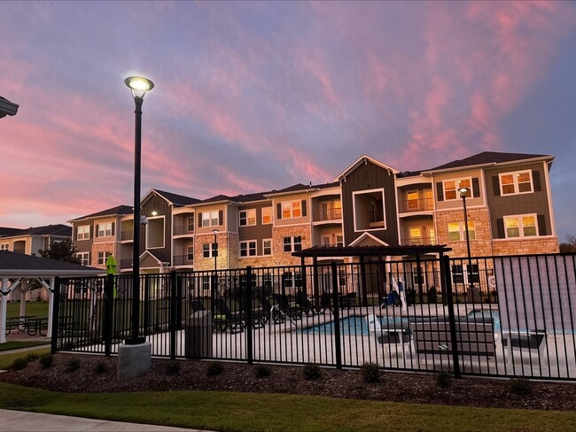 Swimming Pool at Dawn - Denton Grove Apartments