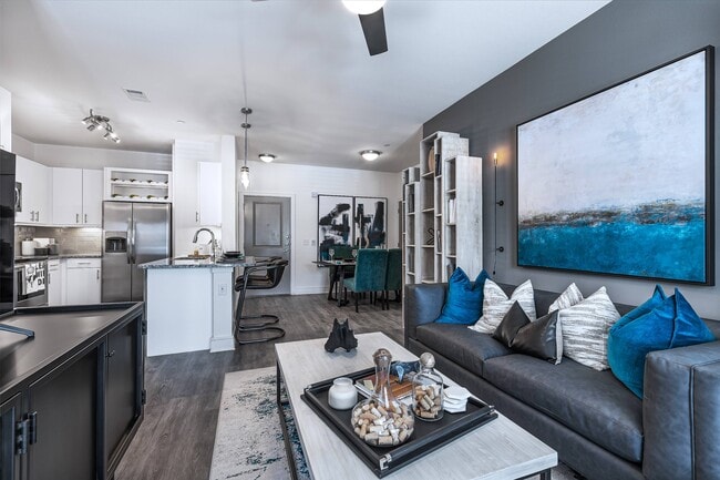 Modern Living Area with Open Floor Plan