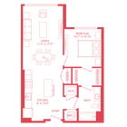 A10 | 1x1 | 731 sq ft