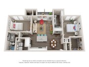 B2 | 2 Bed | 2 Bath | 1037 sq.ft.