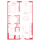 A15 | 1x1 | 830 sq ft