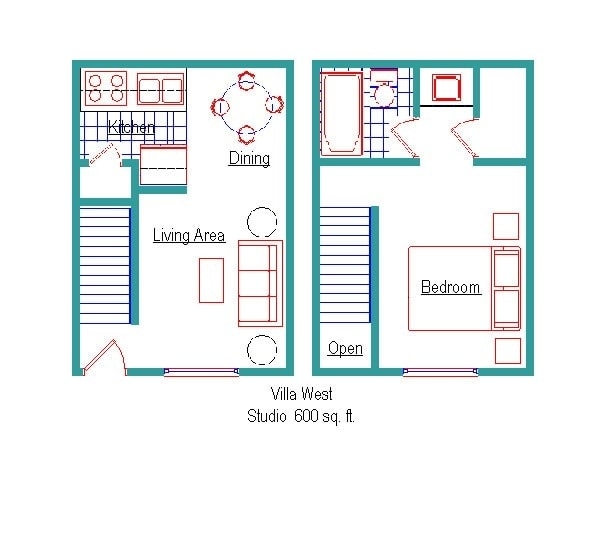 Studio Town-Home - Villa West Apartments