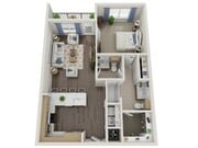 Floor plans are artist’s rendering. All dimensions are approximate. Actual product and specifications may vary in dimension or detail. Not all features are available in every apartment. Prices and availability are subject to change.
