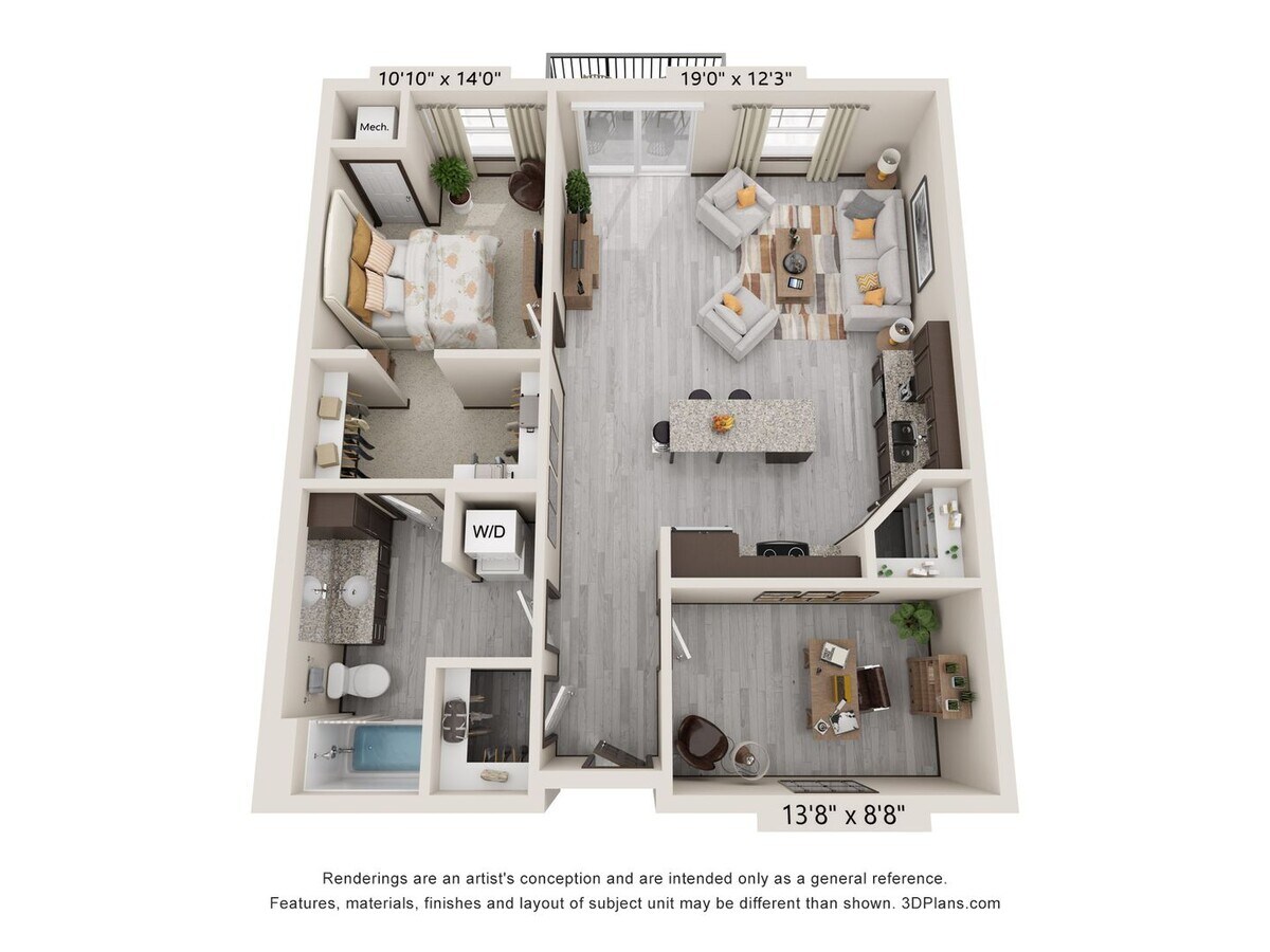 1 Bedroom + Den/1 Bathroom, Brand-New Apartment - 1 Bedroom + Den/1 Bathroom, Brand-New Apartment Unit APT. D311