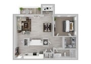 1 Bedroom | 1 Bath | 957 SF